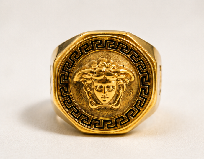 Luxury Medusa-Inspired Ring