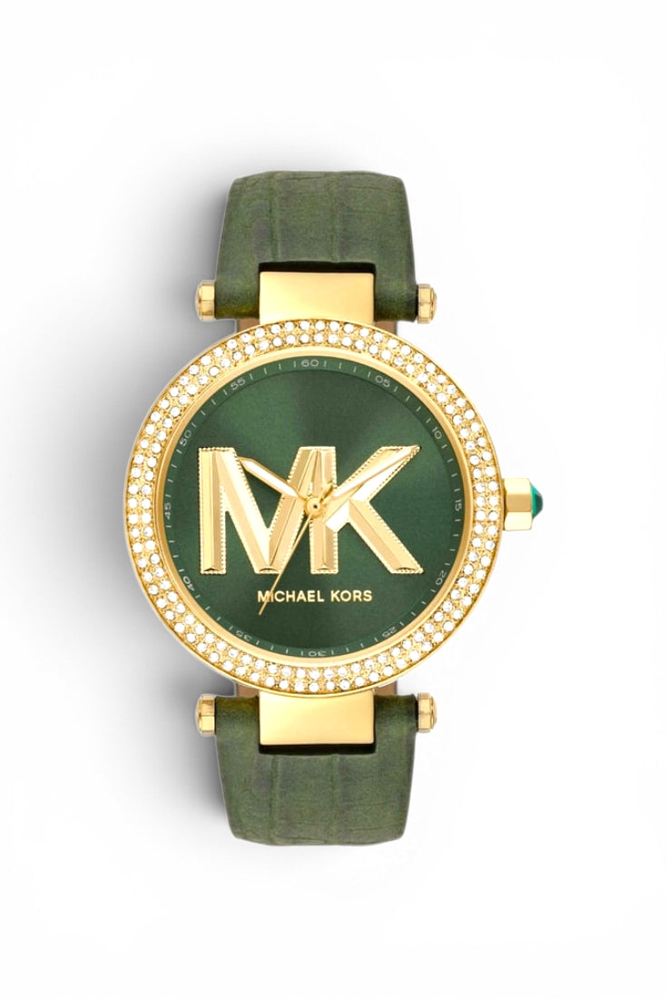 Emerald Monogram Crystal Watch