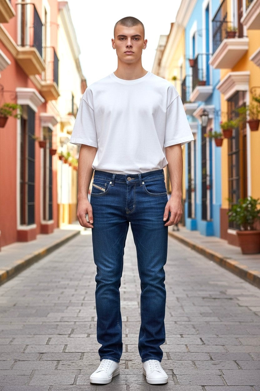 Ankle Fit Denim Jeans
