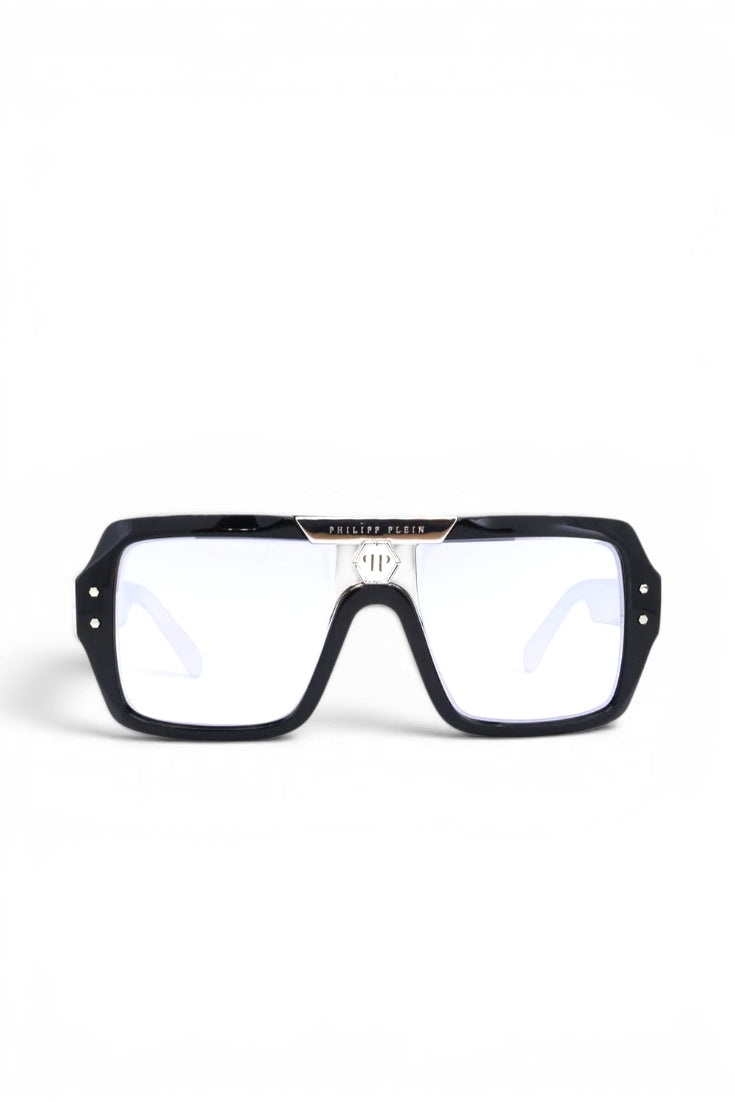 Oversized Clear-Lens Square Frame