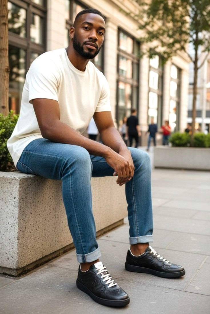 Luxury Low-top Leather Sneaker