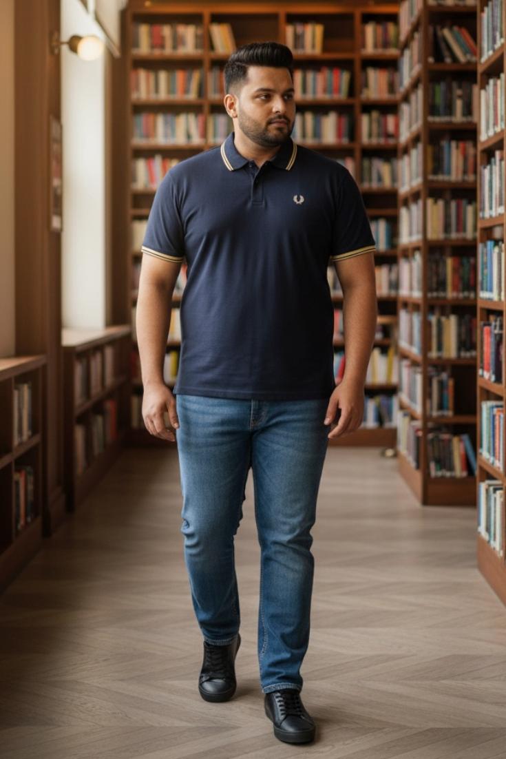 Polo T-shirt - Dark Blue