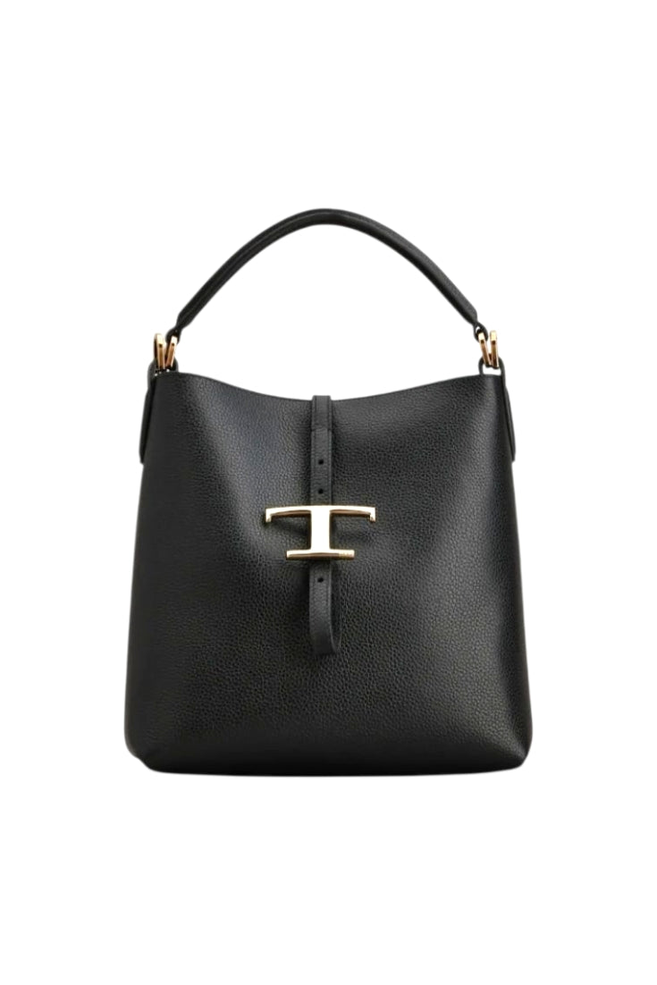 Noir T-Buckle Bag