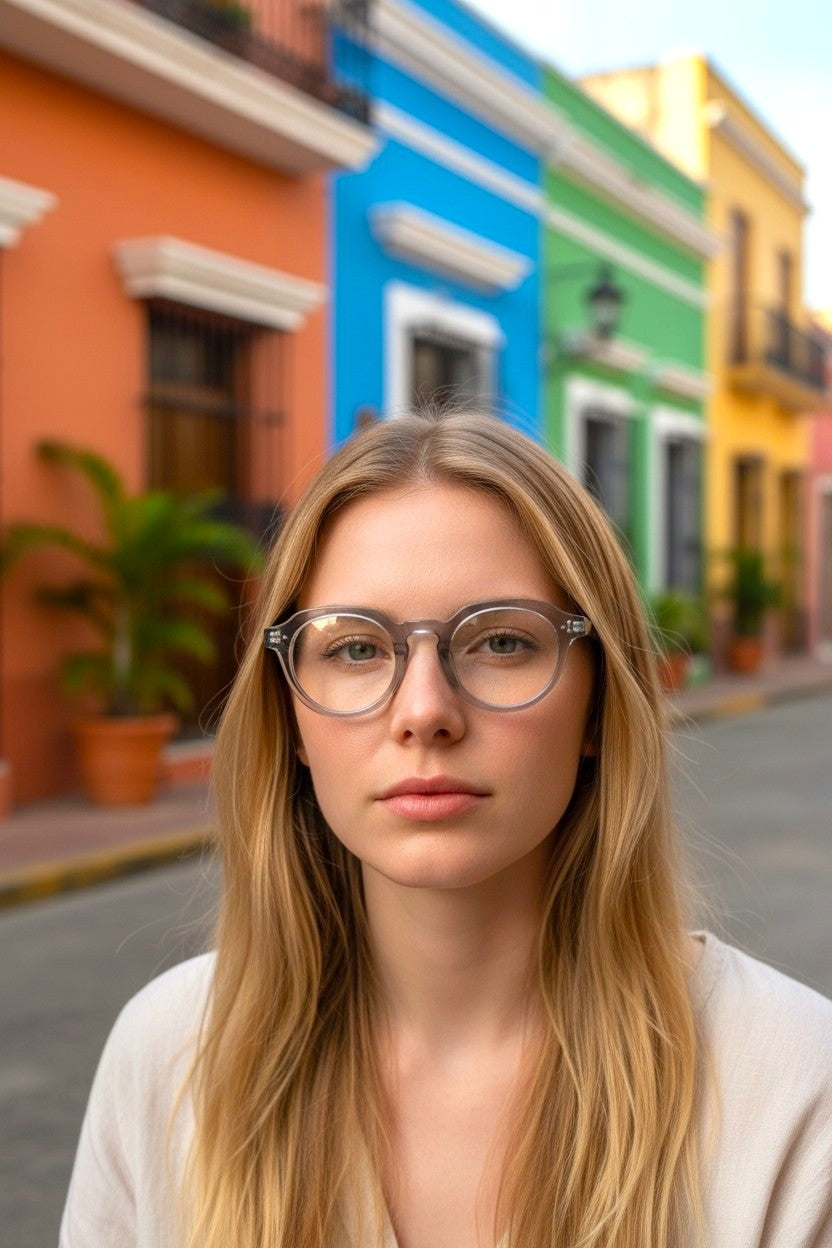 Transparent Round Eyeglasses