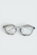 Men's Transparent Round-Frame Eyeglasses