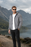 Alpine Noir Monogram Hooded Jacket