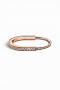 Luxury-Inspired Rose Gold-Lock Bangle