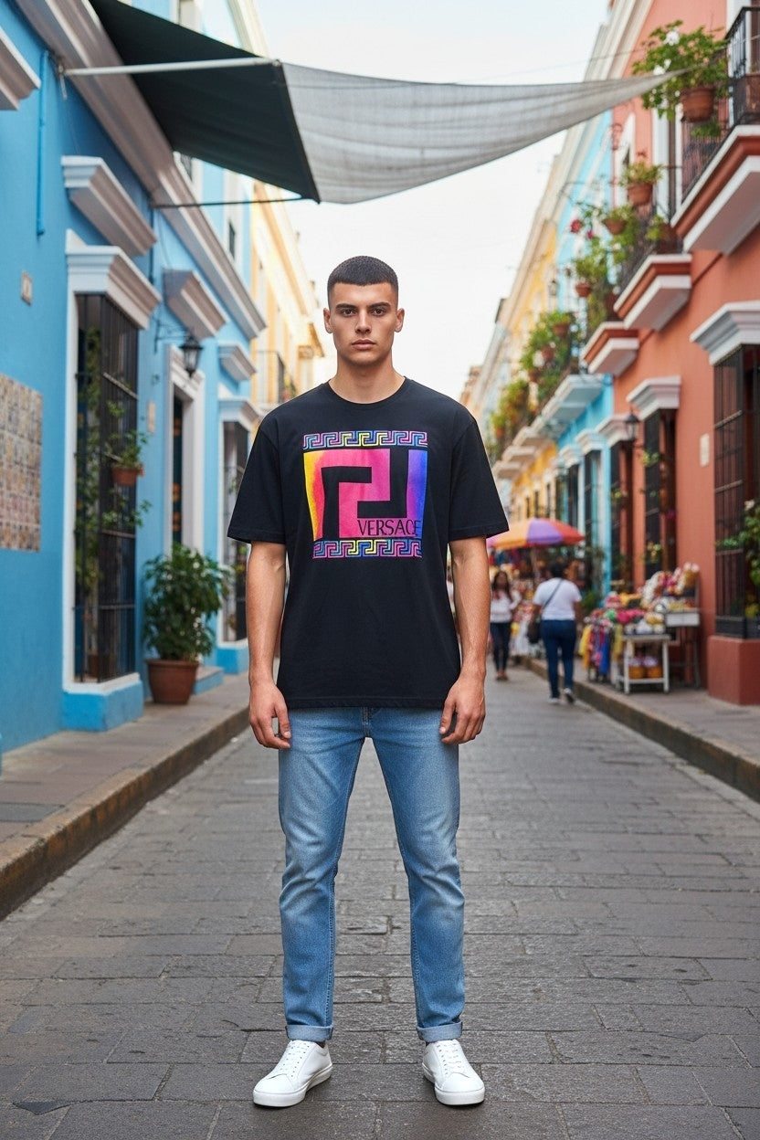 Round-Neck Cotton T-Shirts