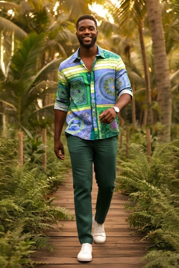 Luxury Baroque Print Shirt