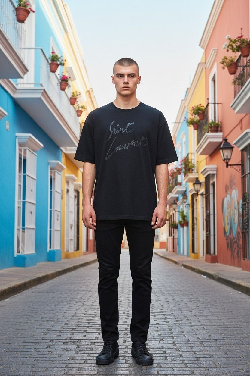 Round-Neck Cotton T-Shirts