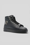 Fur-Lined High-Top Sneakers