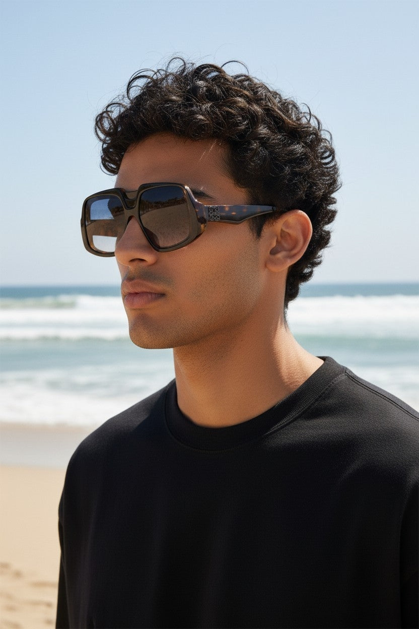 Oversized Tortoiseshell Square Frame