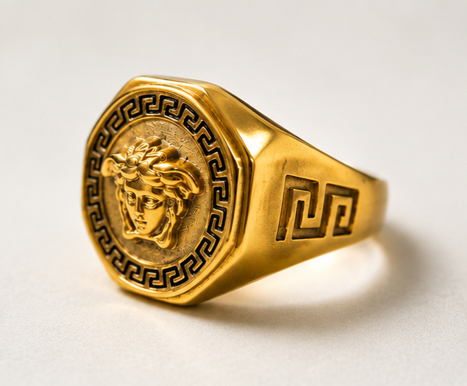 Luxury Medusa-Inspired Ring