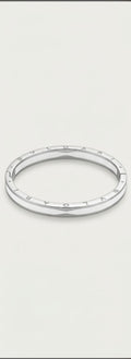 luxury-inspired silver bangle