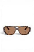 Tortoiseshell Angular Shield Frame