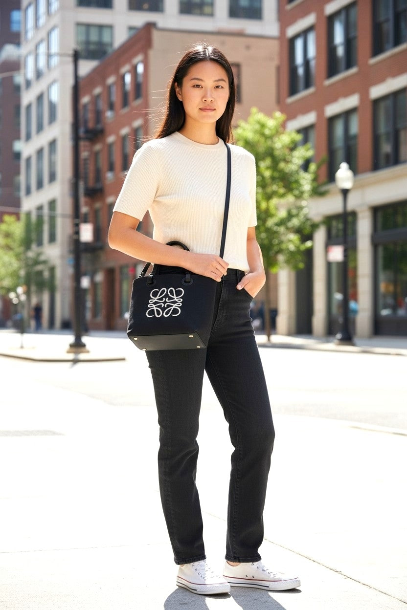 Noir Anagram Mini Tote